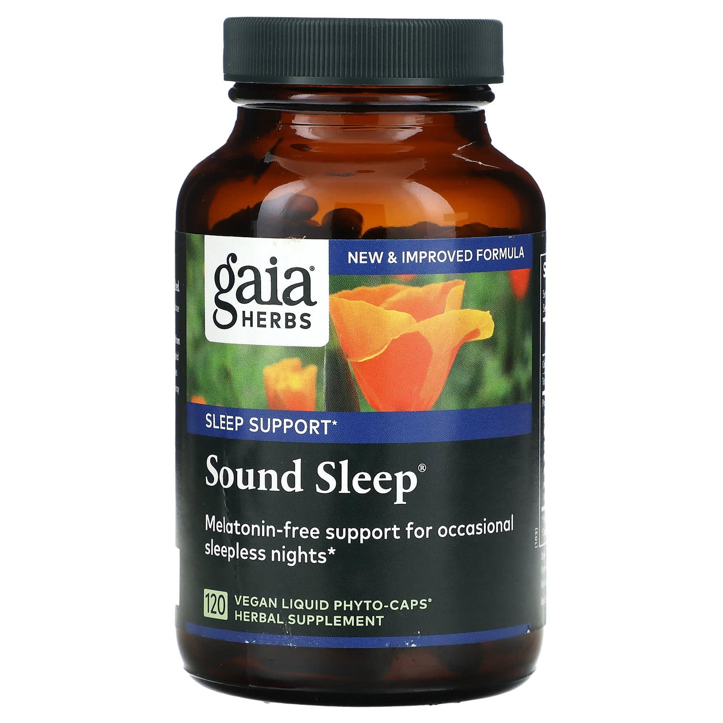 Gaia Herbs Sound Sleep - 120 Vegan Liquid Phyto-Caps - Image 1