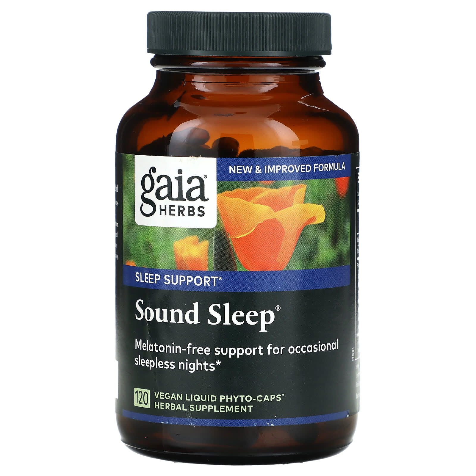 Gaia Herbs Sound Sleep - 120 Vegan Liquid Phyto-Caps - Image 1