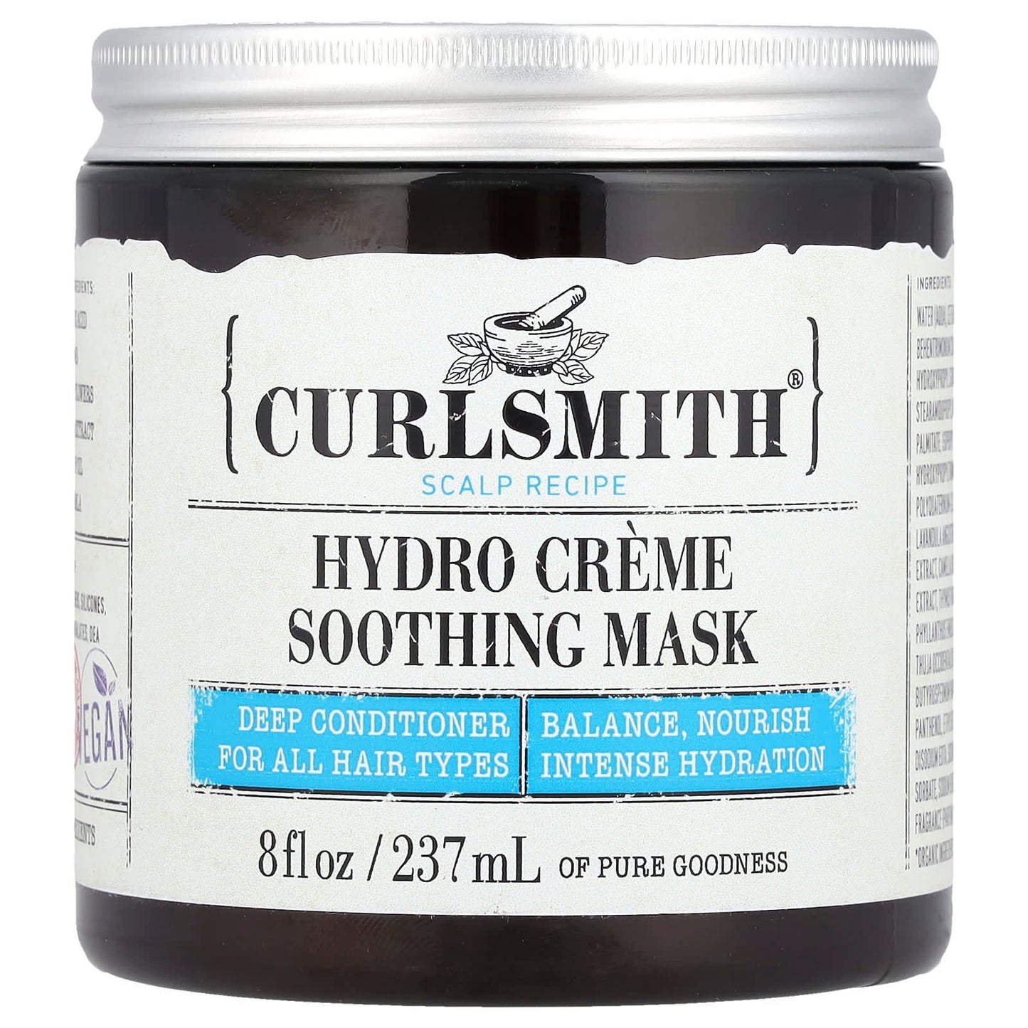Hydro Creme Soothing Mask for Dry, Tired Hair - Cruelty-Free, Vegan - Image 1