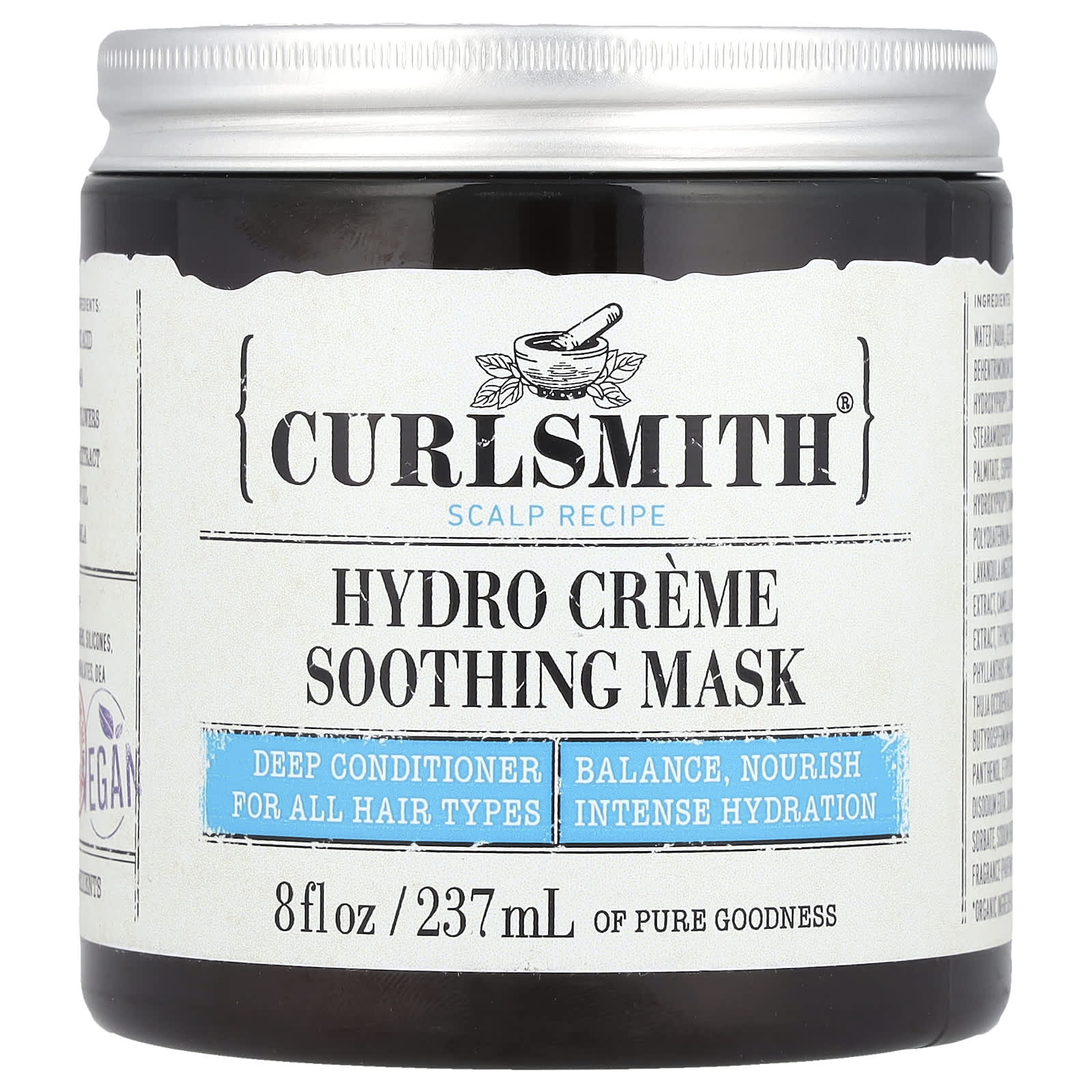 Hydro Creme Soothing Mask for Dry, Tired Hair - Cruelty-Free, Vegan - Image 1