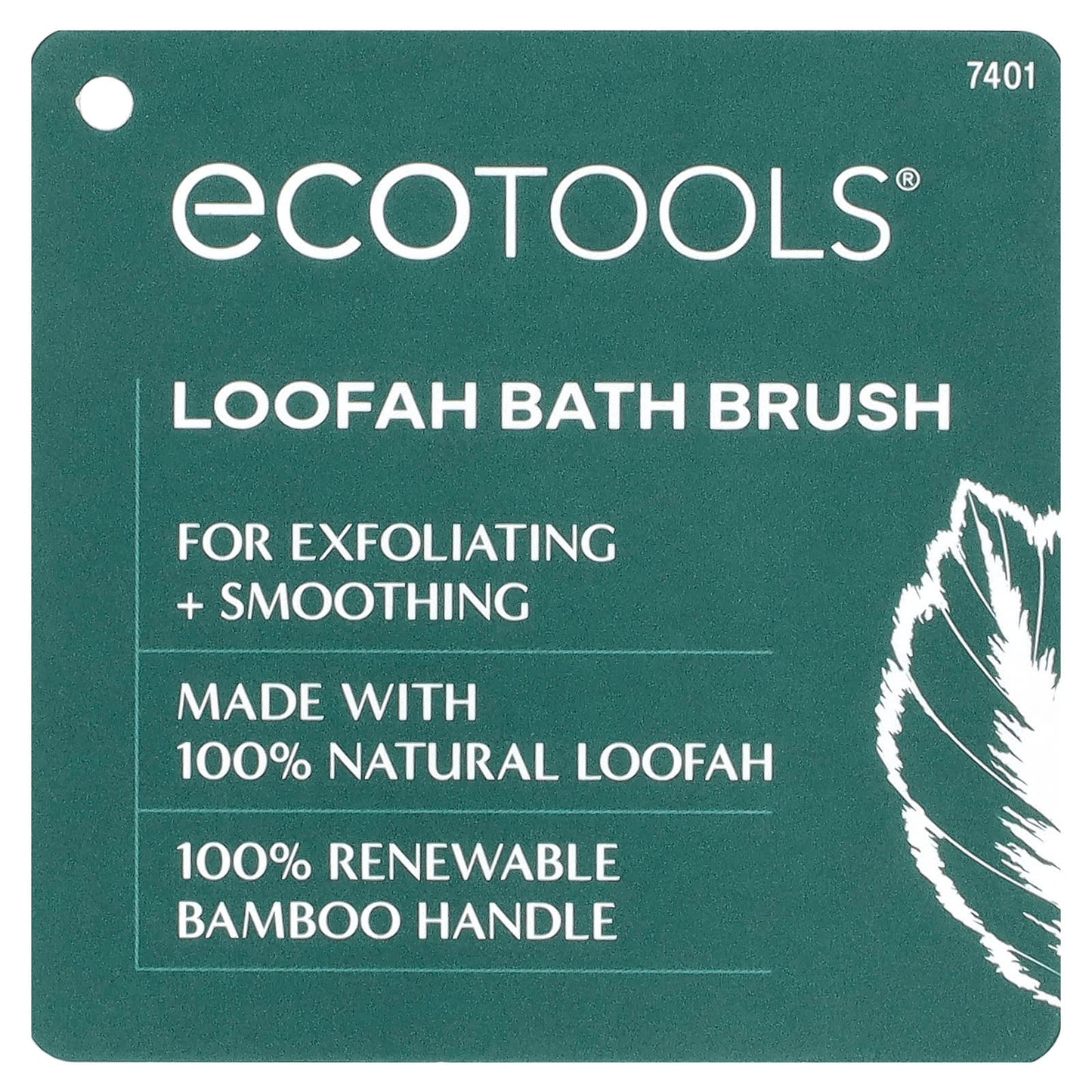 EcoTools Natural Loofah Bath Brush for Body, 1 Piece, Vegan & Cruelty-Free - Image 2