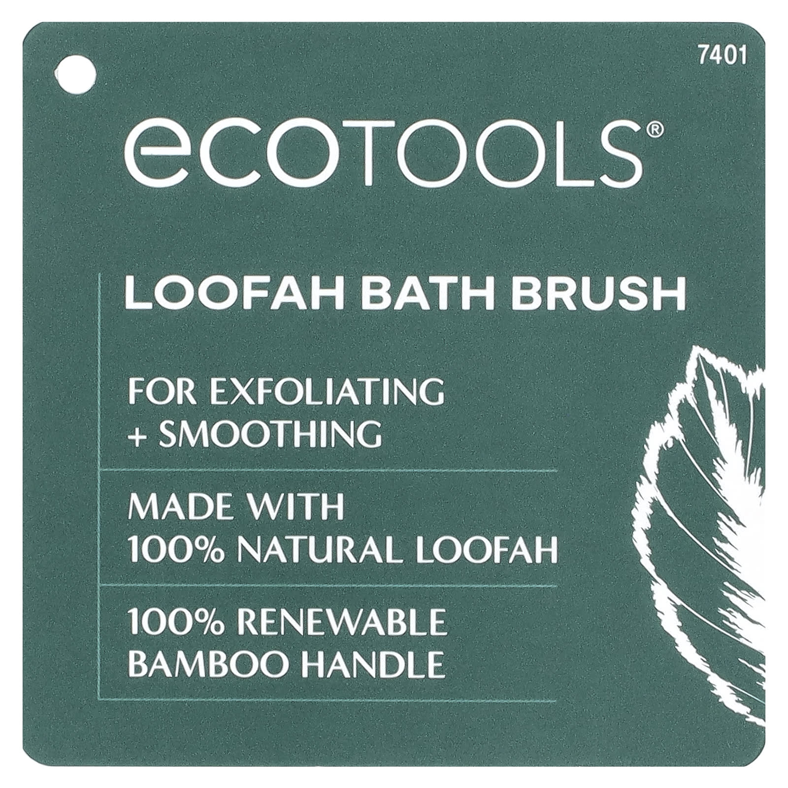 EcoTools Natural Loofah Bath Brush for Body, 1 Piece, Vegan & Cruelty-Free - Image 2
