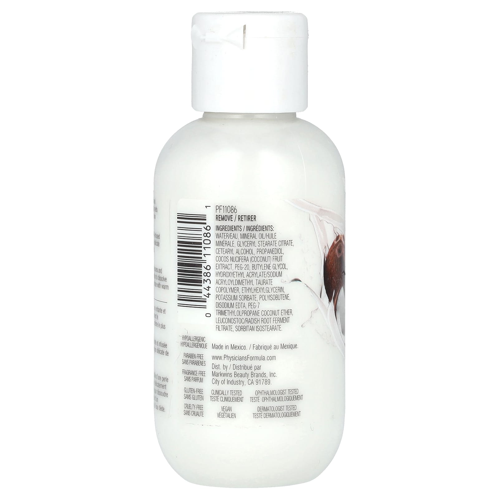 Physicians Formula, Coconut Milk Eye Makeup Remover, 2 fl oz (59 ml) - Image 2