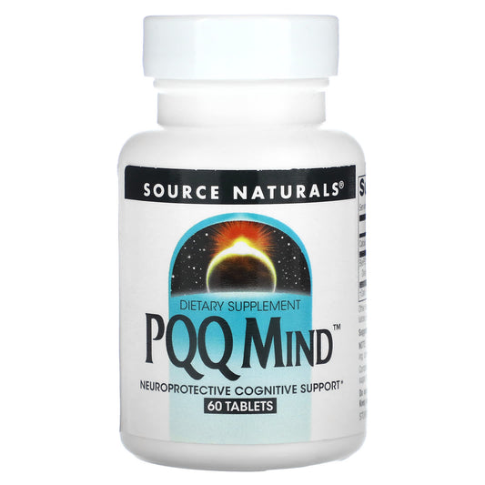 Source Naturals, PQQ Mind, 60 Tablets - Image 1