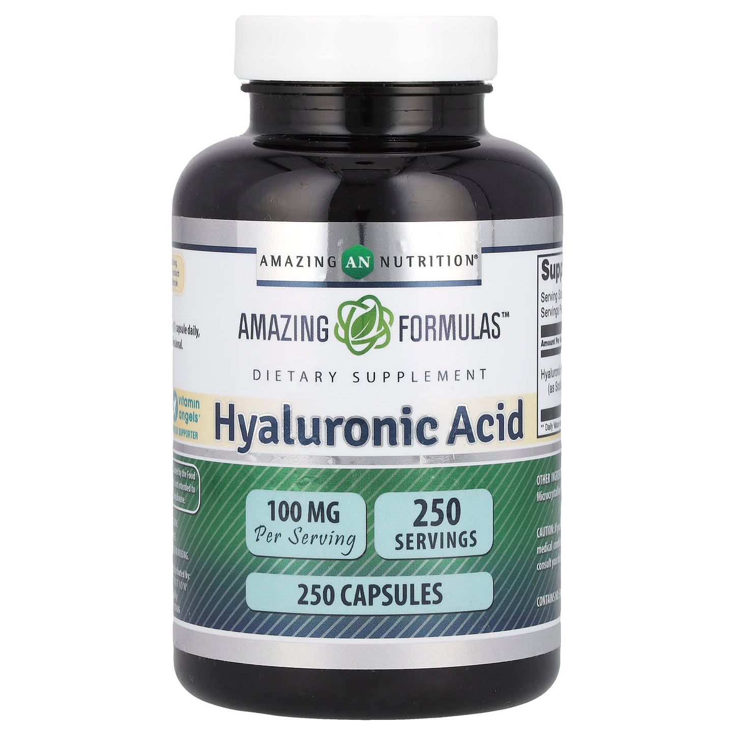 Hyaluronic Acid Supplement 100mg - 250 Capsules for Healthy Joints & Skin - Image 1