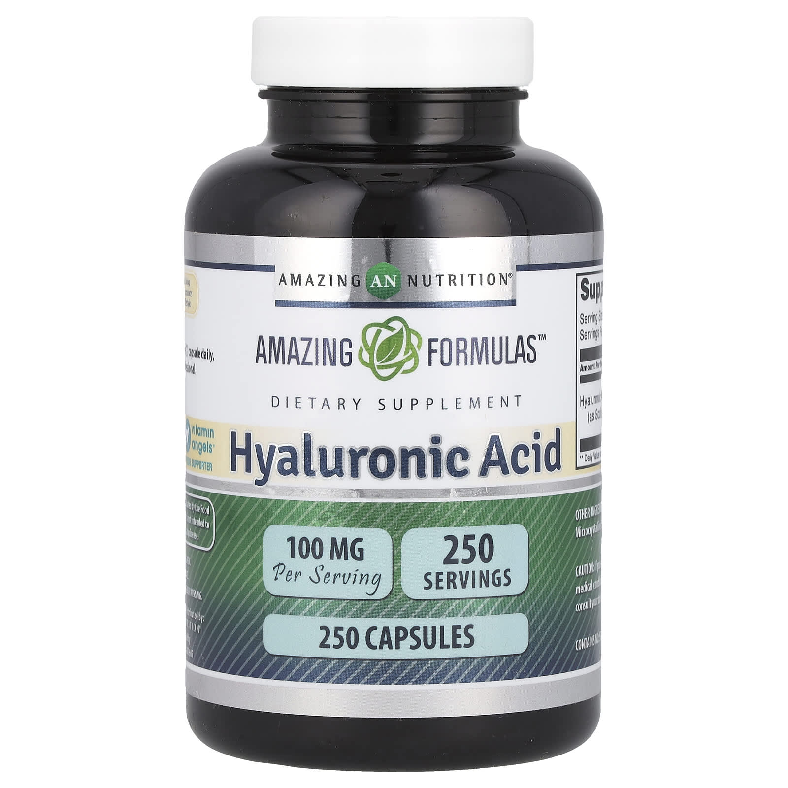 Hyaluronic Acid Supplement 100mg - 250 Capsules for Healthy Joints & Skin - Image 1