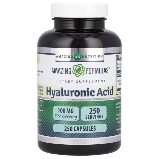 Hyaluronic Acid Supplement 100mg - 250 Capsules for Healthy Joints & Skin - Image 1