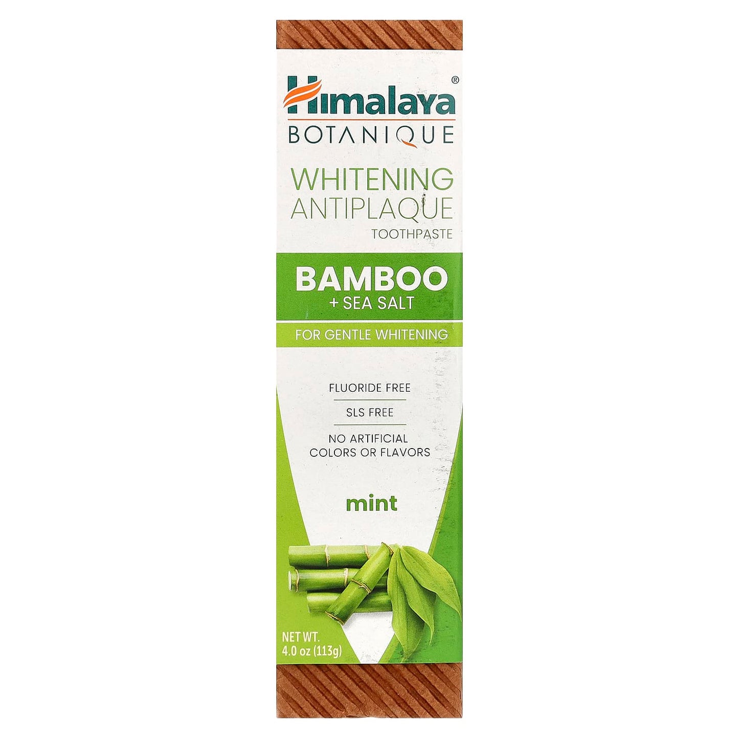 Himalaya Whitening Bamboo Toothpaste, SLS Free, Vegan, Cruelty-Free, 4 oz - Image 2