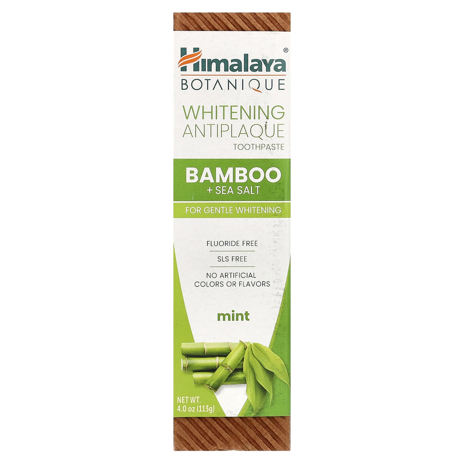Himalaya Whitening Bamboo Toothpaste, SLS Free, Vegan, Cruelty-Free, 4 oz - Image 2