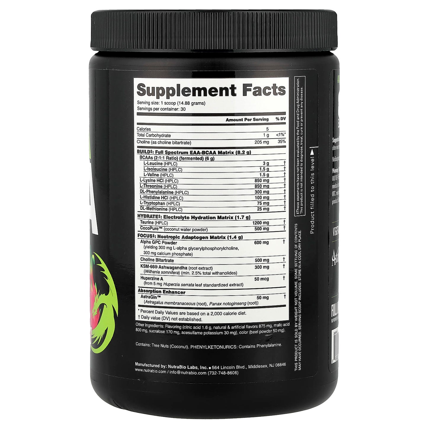 NutraBio, Alpha EAA, Dragonfruit Candy, 0.98 lb (446 g) - Image 2