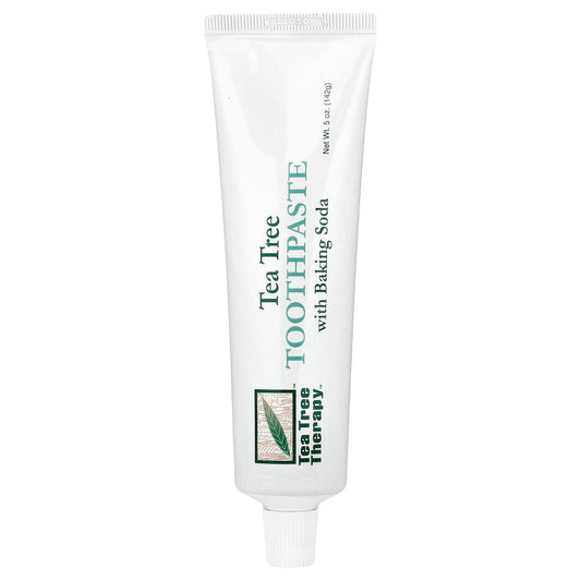 Tea Tree Therapy, Tea Tree Toothpaste with Baking Soda, 5 oz (142 g) - Image 1
