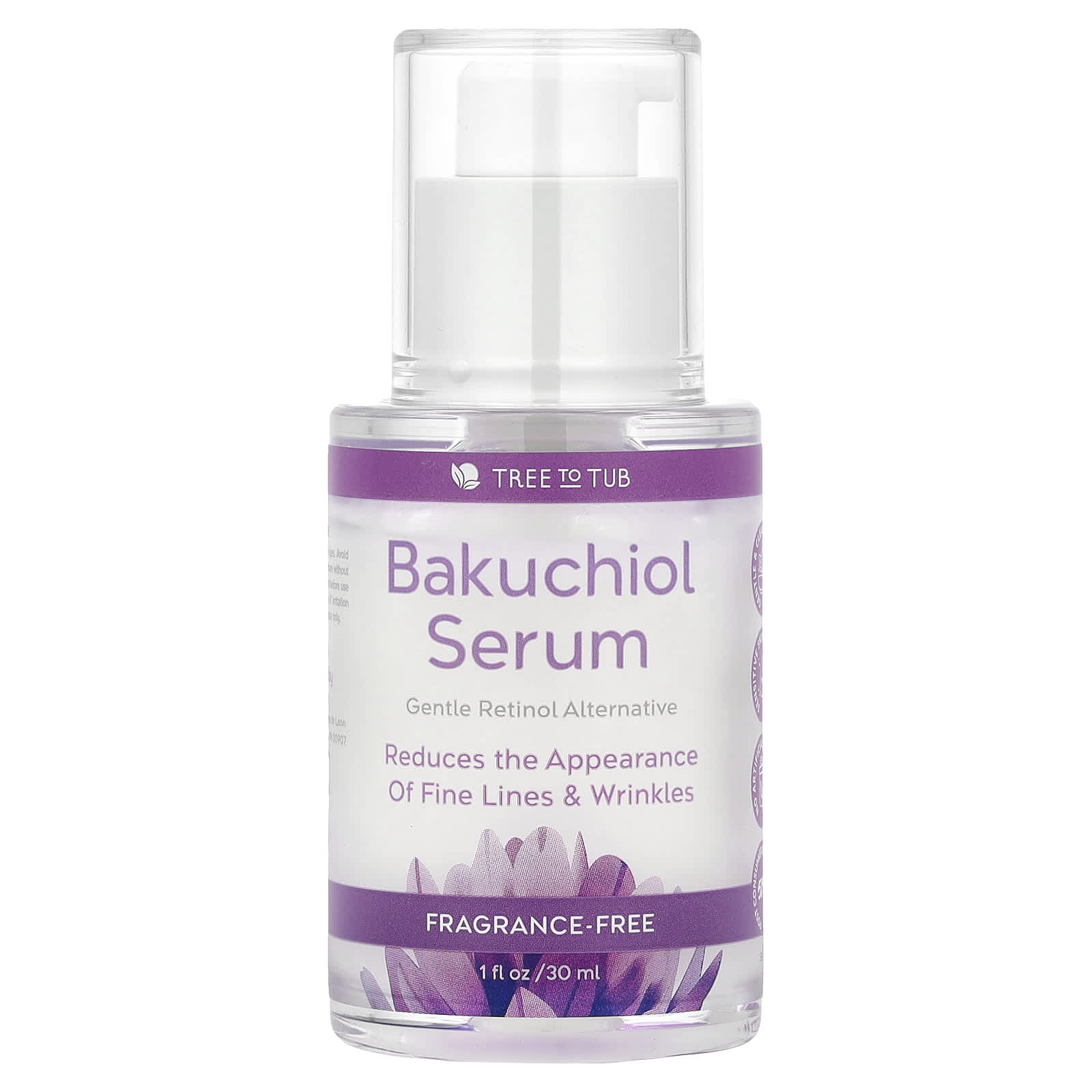 Tree To Tub, Bakuchiol Serum, Fragrance-Free, 1 fl oz (30 ml) - Image 1