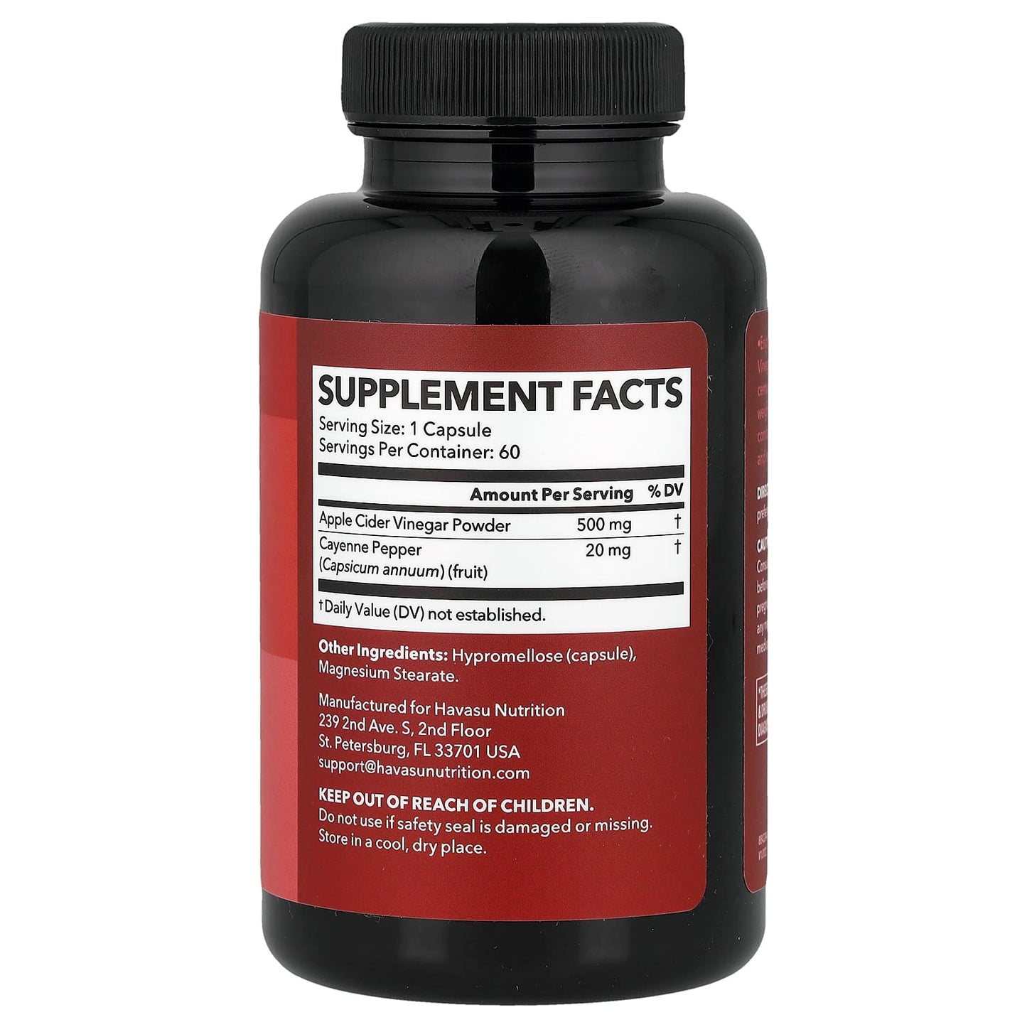 Havasu Apple Cider Vinegar Weight Management Supplement 60 Capsules - Image 2