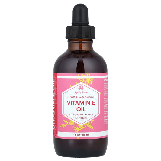 Leven Rose, 100% Pure & Organic Vitamin E Oil, 4 fl oz (118 ml) - Image 1