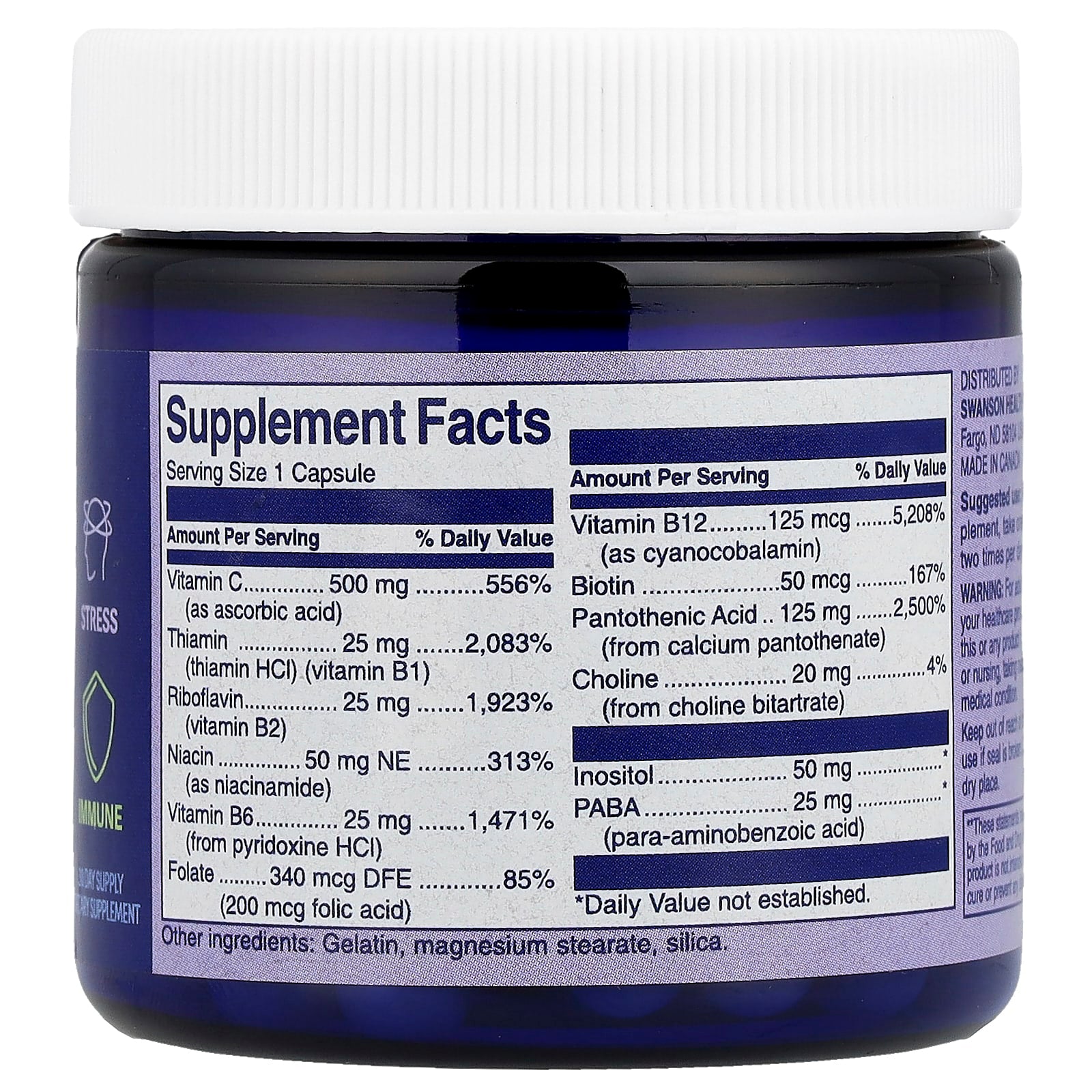 Swanson WIO, Stress Restore & Immune Reload™, 30 Capsules - Image 2