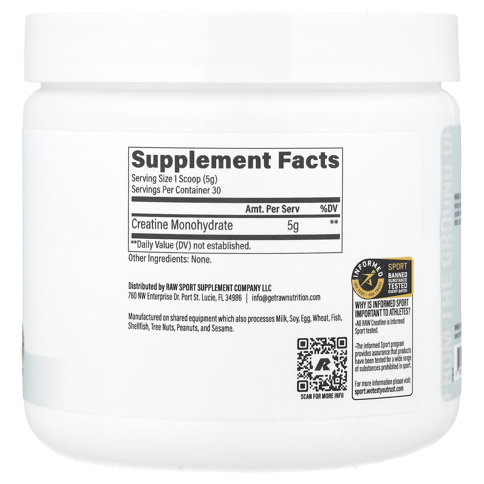 Raw Nutrition, Essentials, Creatine Monohydrate, Unflavored, 5.29 oz (150 g) - Image 2