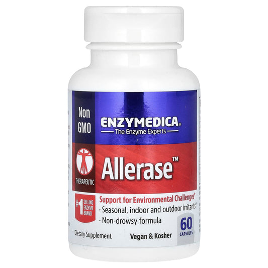 Enzymedica Allerase, 60 Capsules, Non-GMO Enzyme Supplement - Image 1