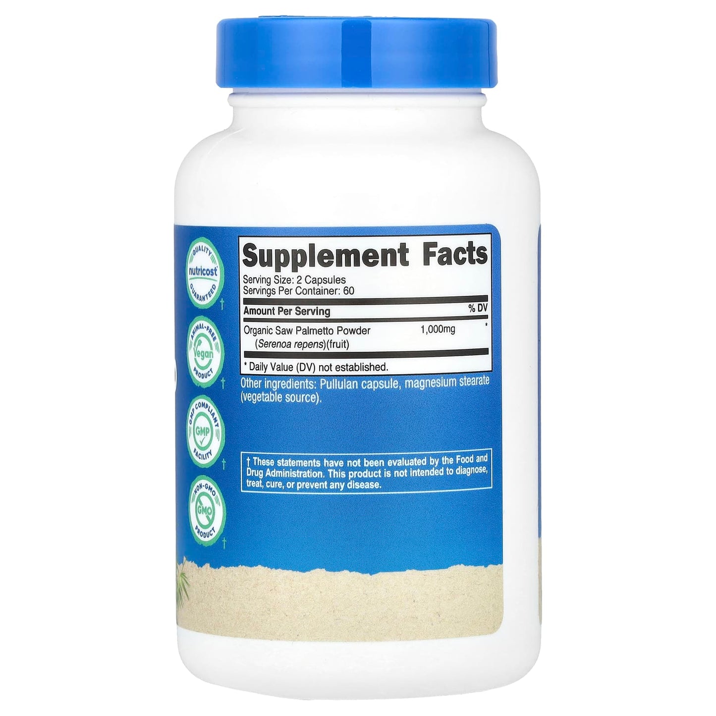 Nutricost, Saw Palmetto, 120 Capsules (500 mg per Capsule) - Image 2