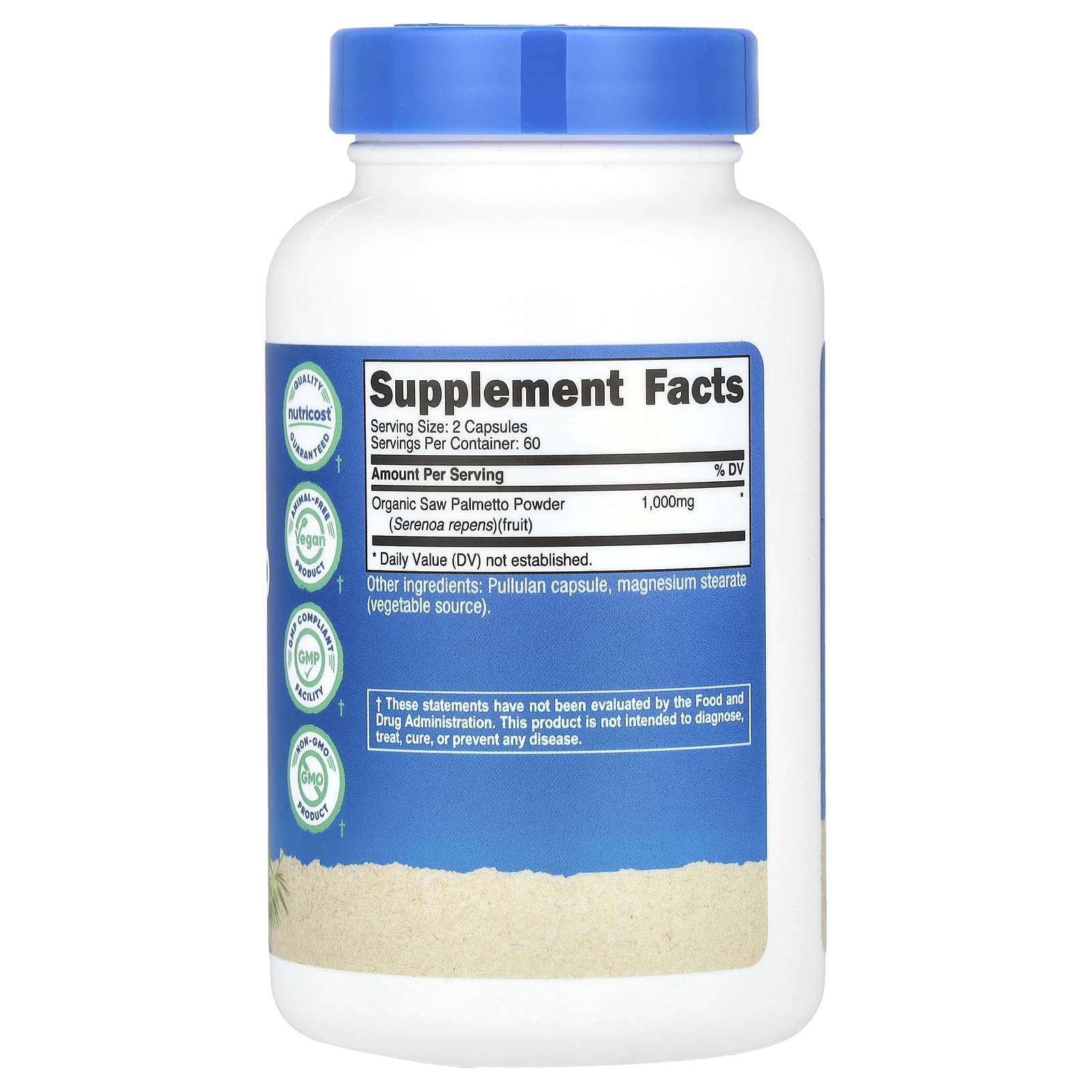 Nutricost, Saw Palmetto, 120 Capsules (500 mg per Capsule) - Image 2