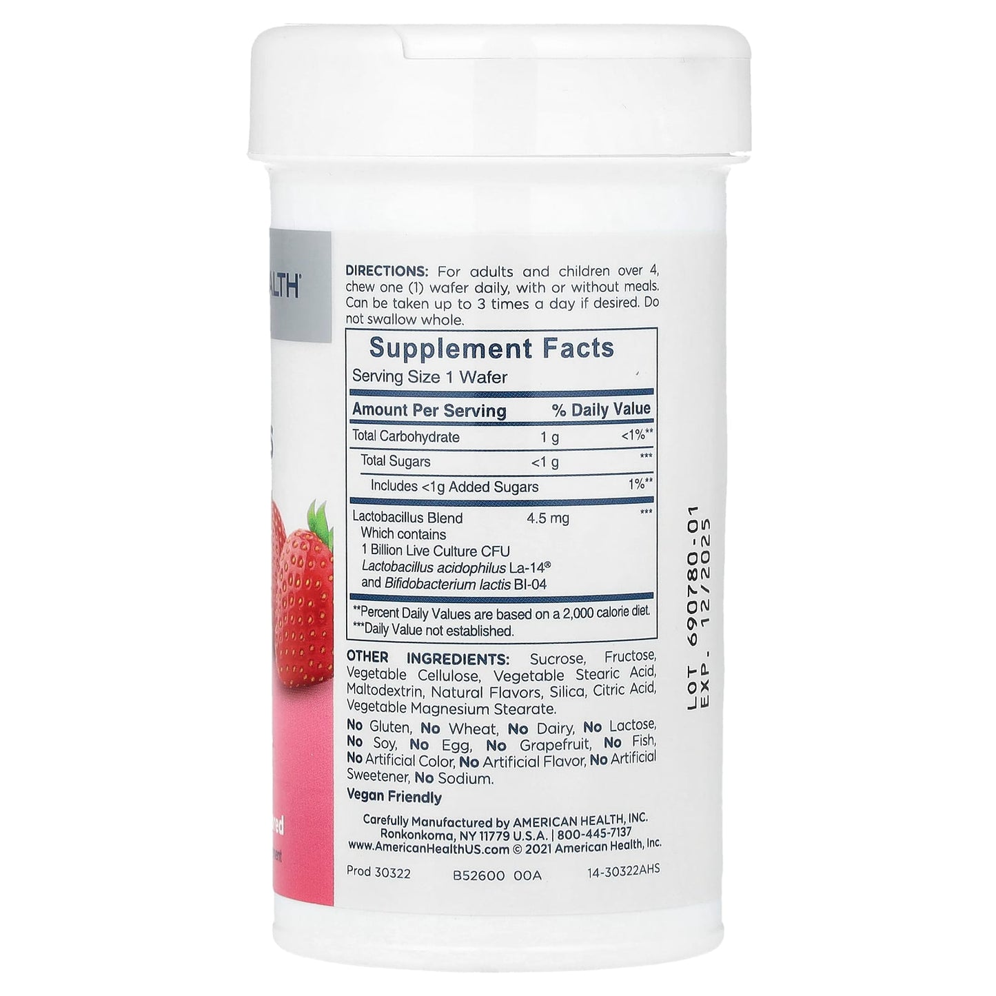 Strawberry Acidophilus Probiotics for Digestive & Immune Health - Image 2