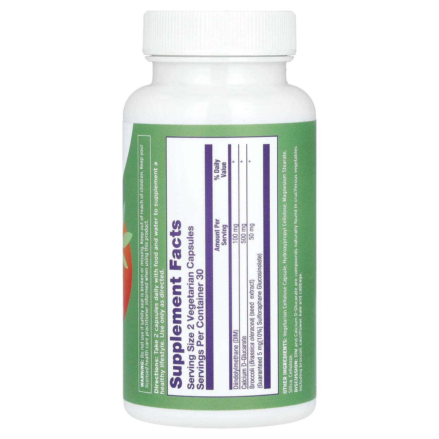 DIM Supplement with Calcium D-Glucarate & Broccoli Seed by Emerita - Image 2