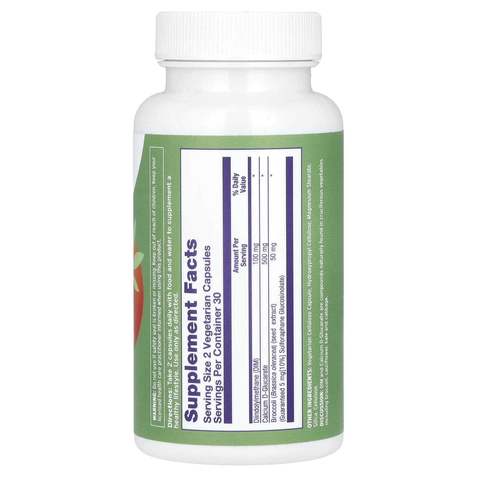 DIM Supplement with Calcium D-Glucarate & Broccoli Seed by Emerita - Image 2