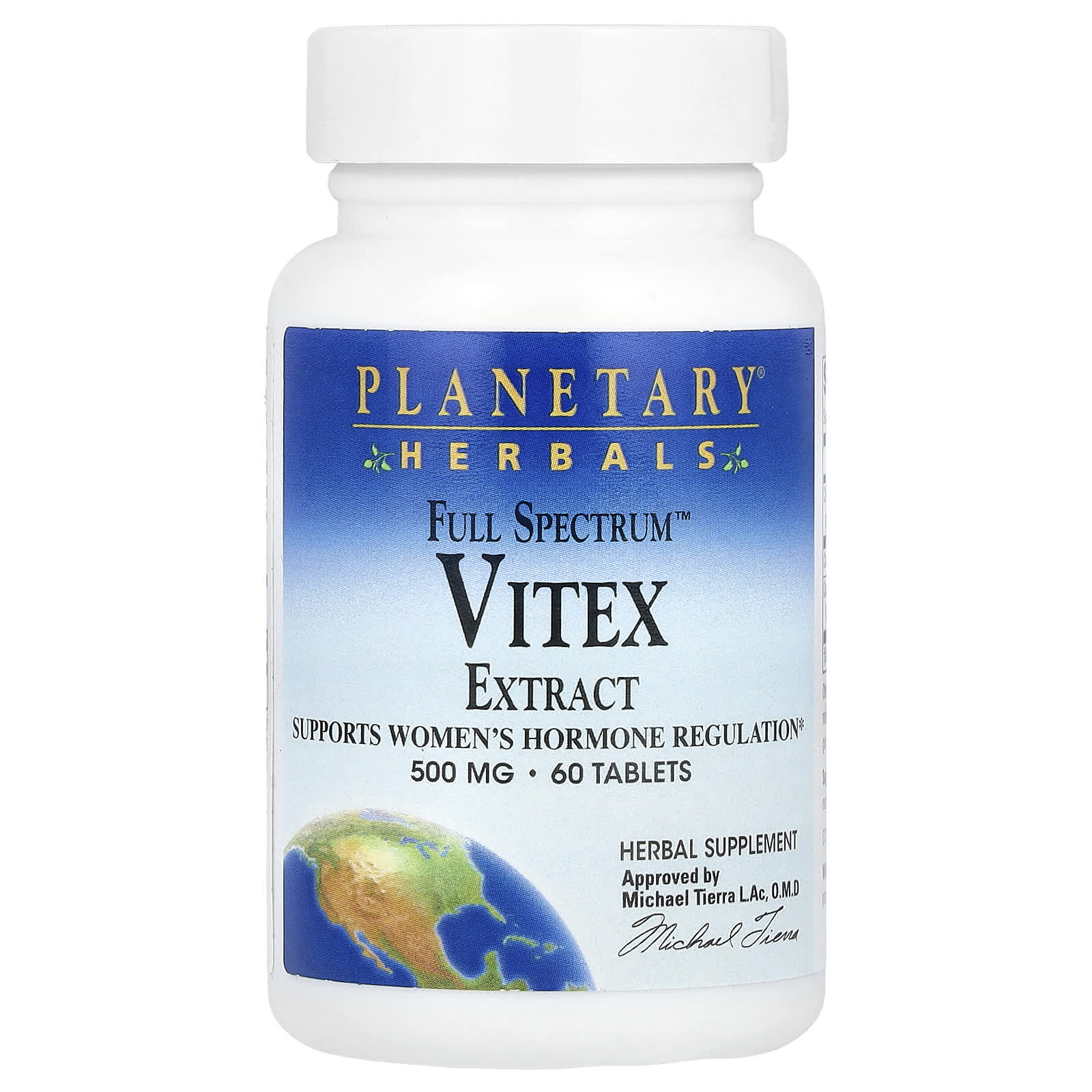 Planetary Herbals, Full Spectrum™ Vitex Extract, 60 Tablets - Image 1