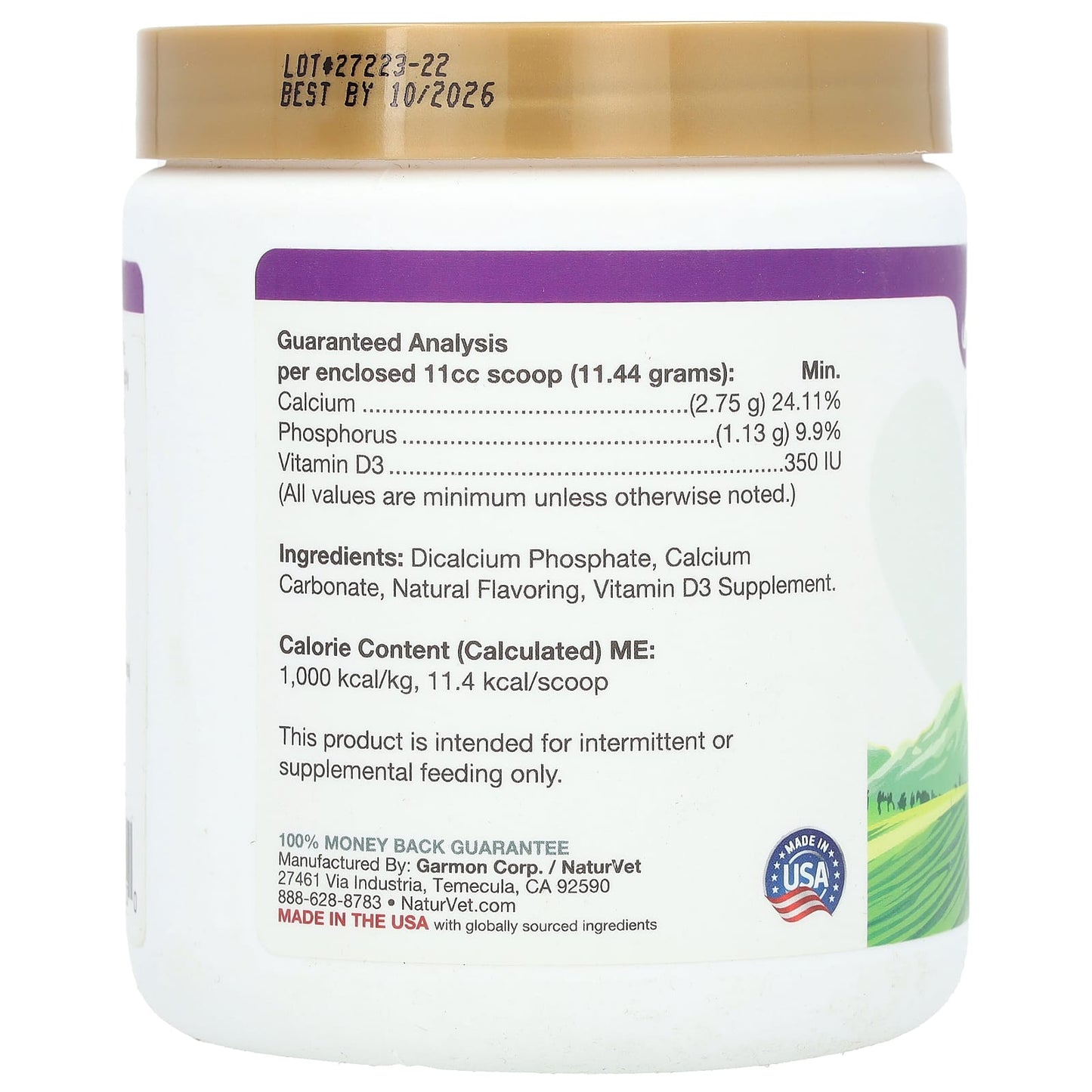 NaturVet, Calcium-Phosphorus + Vitamin D, For Dogs, 1 lb (453 g) - Image 2