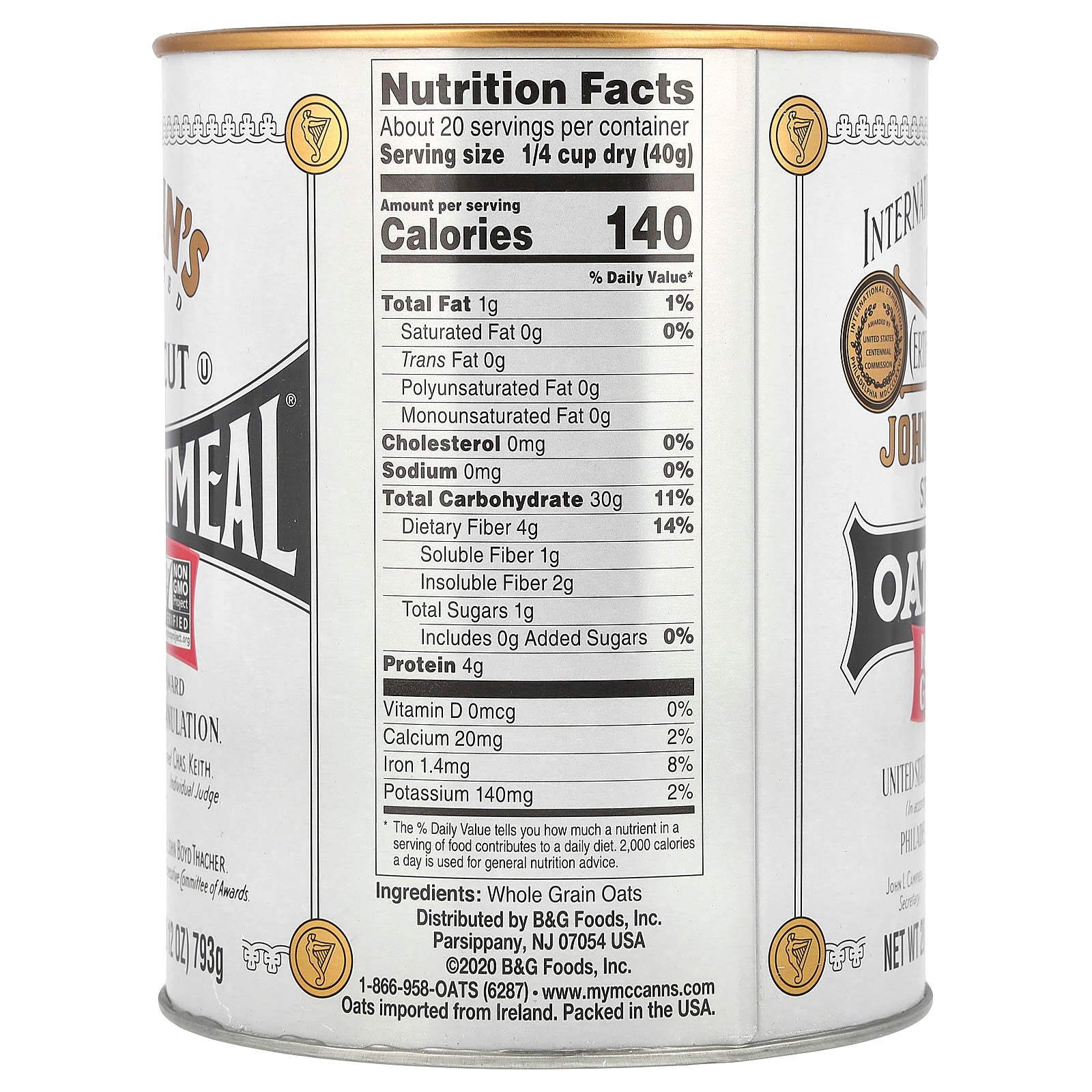 McCann's Irish Oatmeal, Steel Cut Irish Oatmeal®, 28 oz (793 g) - Image 2