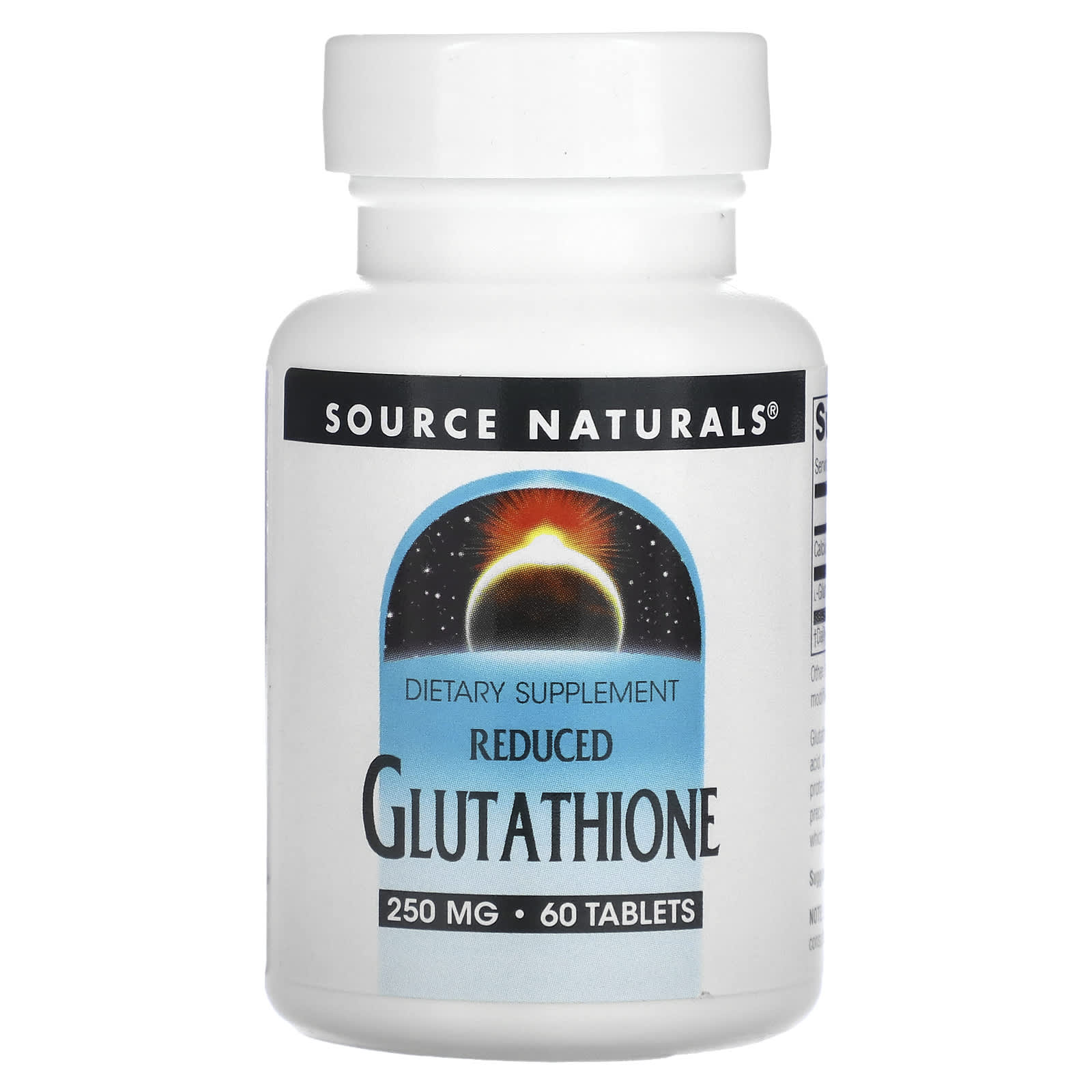 Source Naturals, Reduced Glutathione, 60 Tablets - Image 1