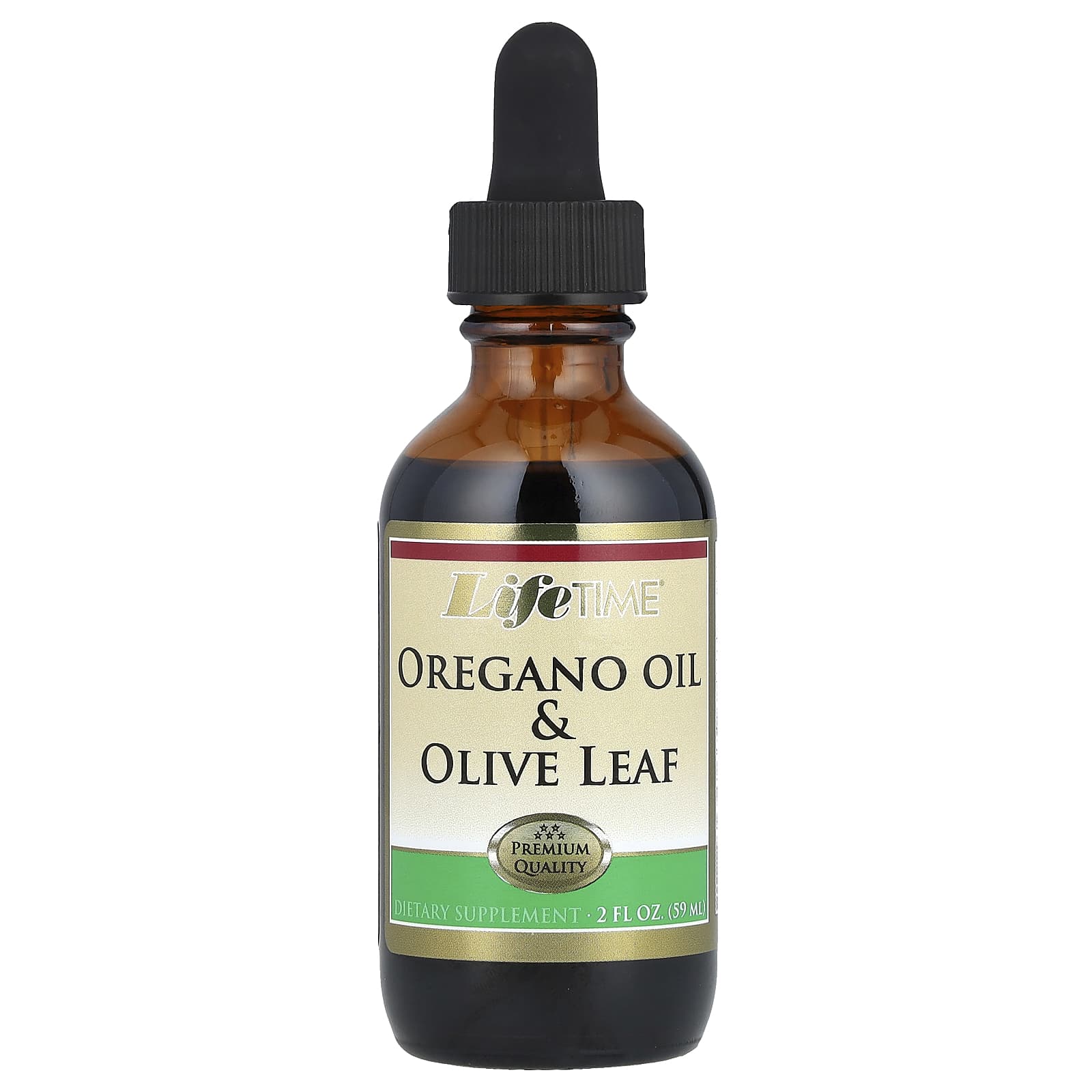 LifeTime Vitamins, Oregano Oil & Olive Leaf, 2 fl oz (59 ml) - Image 1