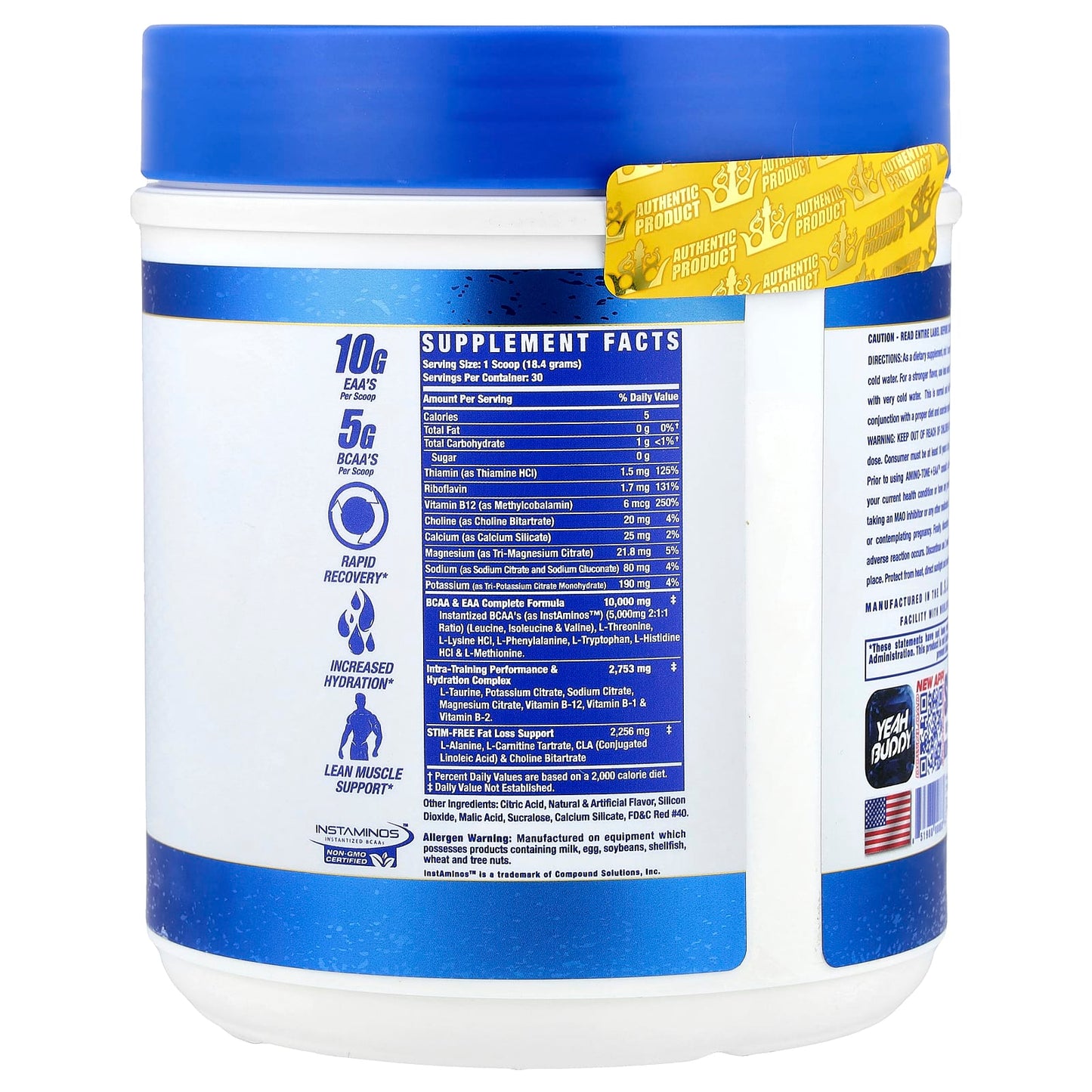 Ronnie Coleman, Signature Series, Amino Tone + EAA™, Cherry Limeade, 1.2 lbs (553 g) - Image 2