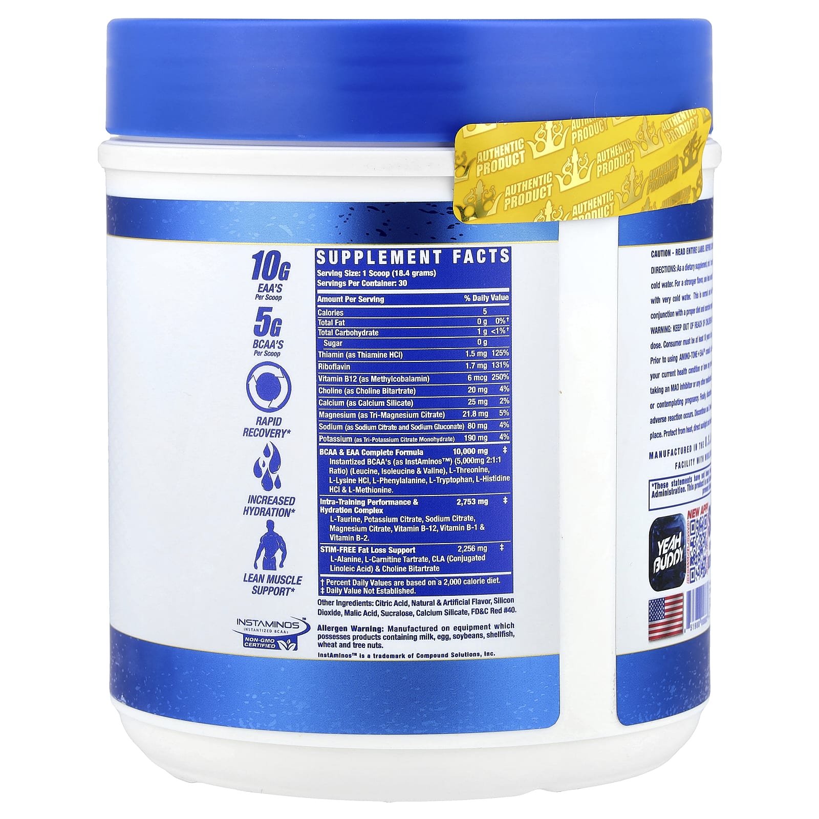 Ronnie Coleman, Signature Series, Amino Tone + EAA™, Cherry Limeade, 1.2 lbs (553 g) - Image 2