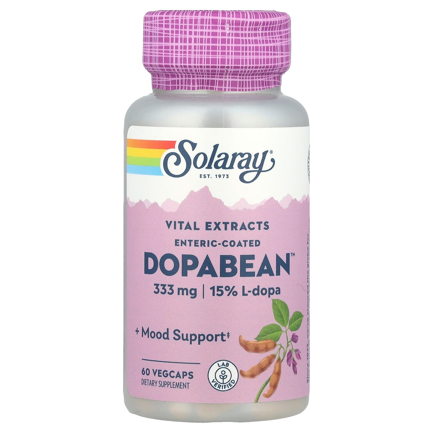 Solaray, Vital Extracts, DopaBean™, 60 VegCaps - Image 1