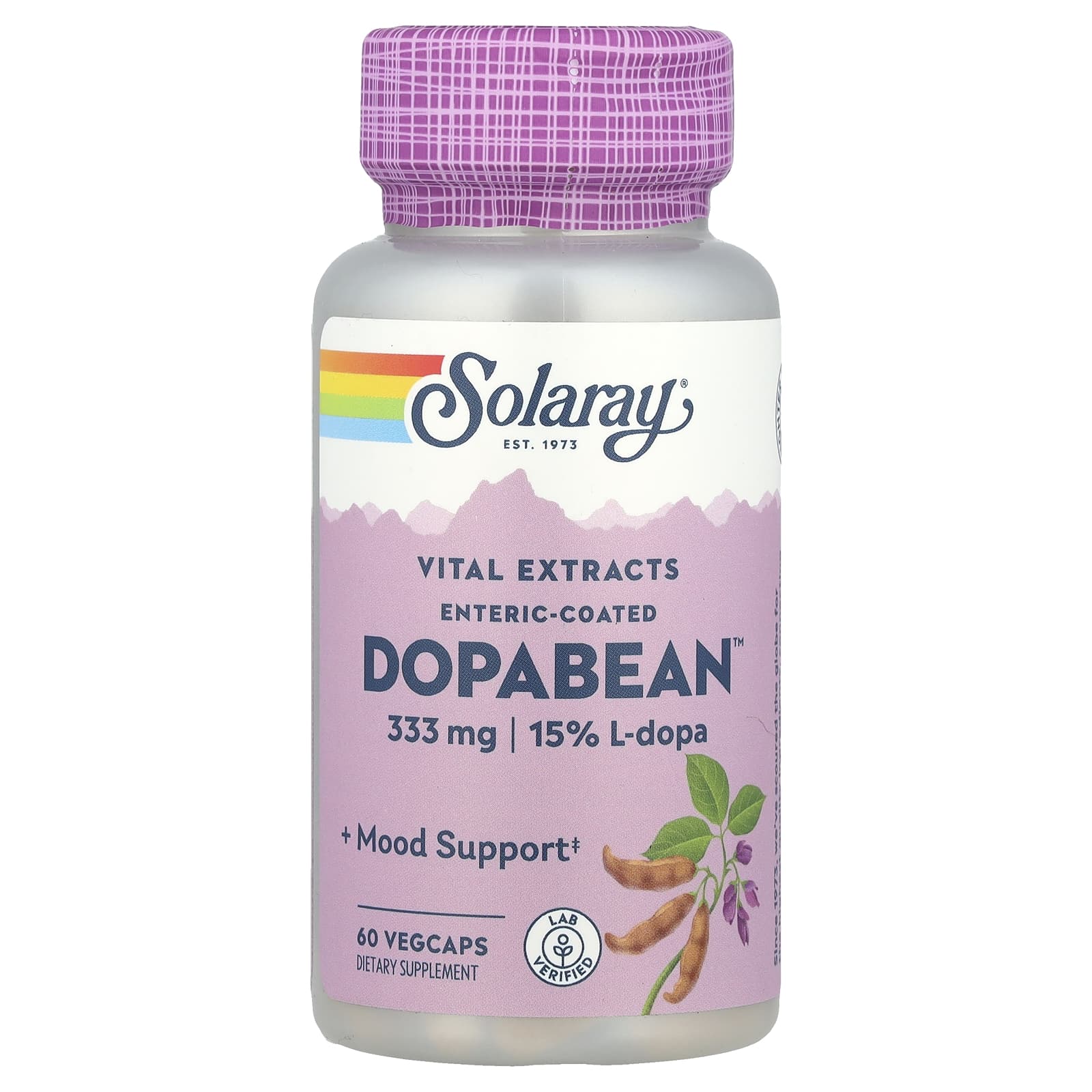 Solaray, Vital Extracts, DopaBean™, 60 VegCaps - Image 1