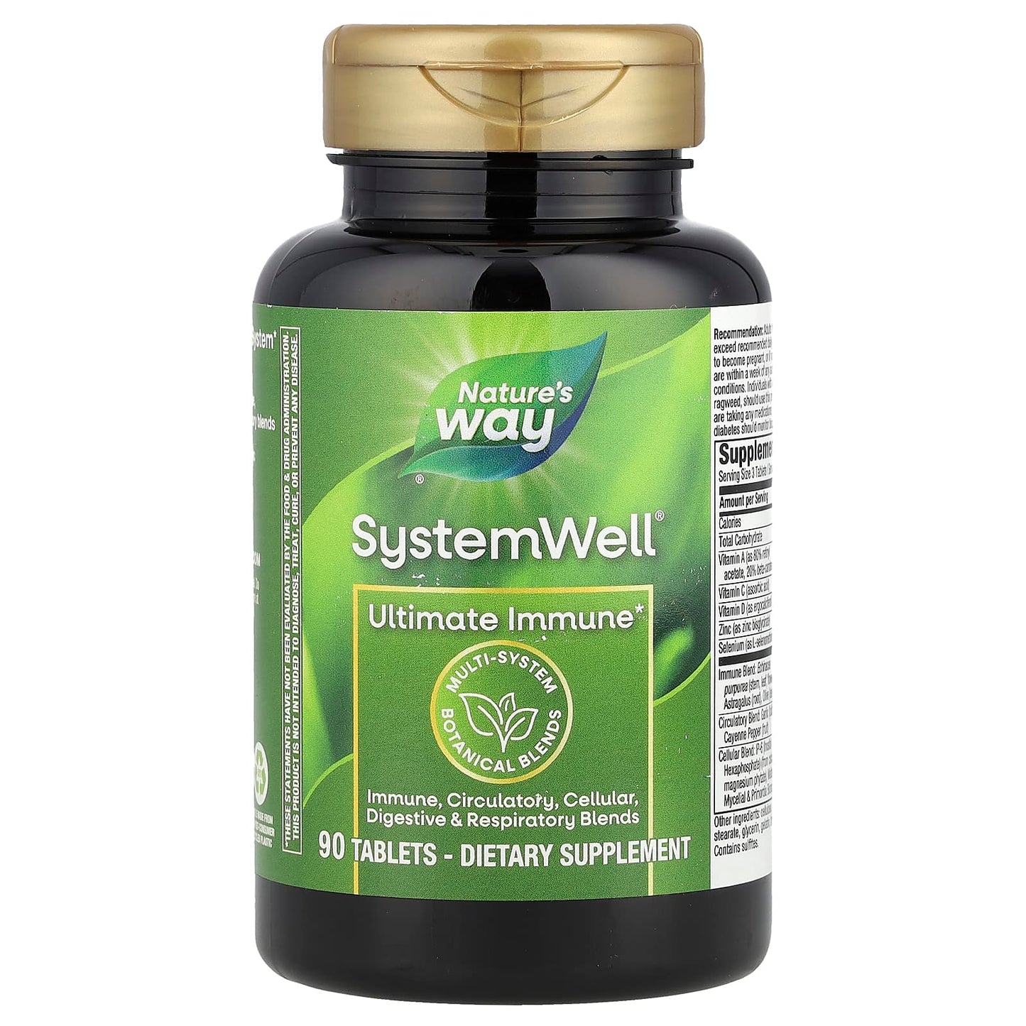 Nature's Way, SystemWell®, Ultimate Immune, 90 Tablets - Image 1
