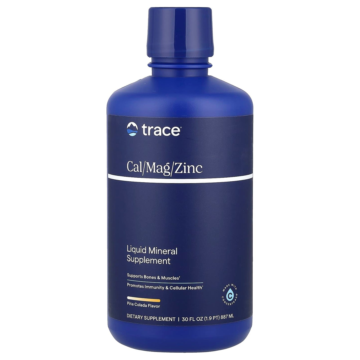 Trace, Liquid Cal/Mag/Zinc, Piña Colada, 30 fl oz (887 ml) - Image 1