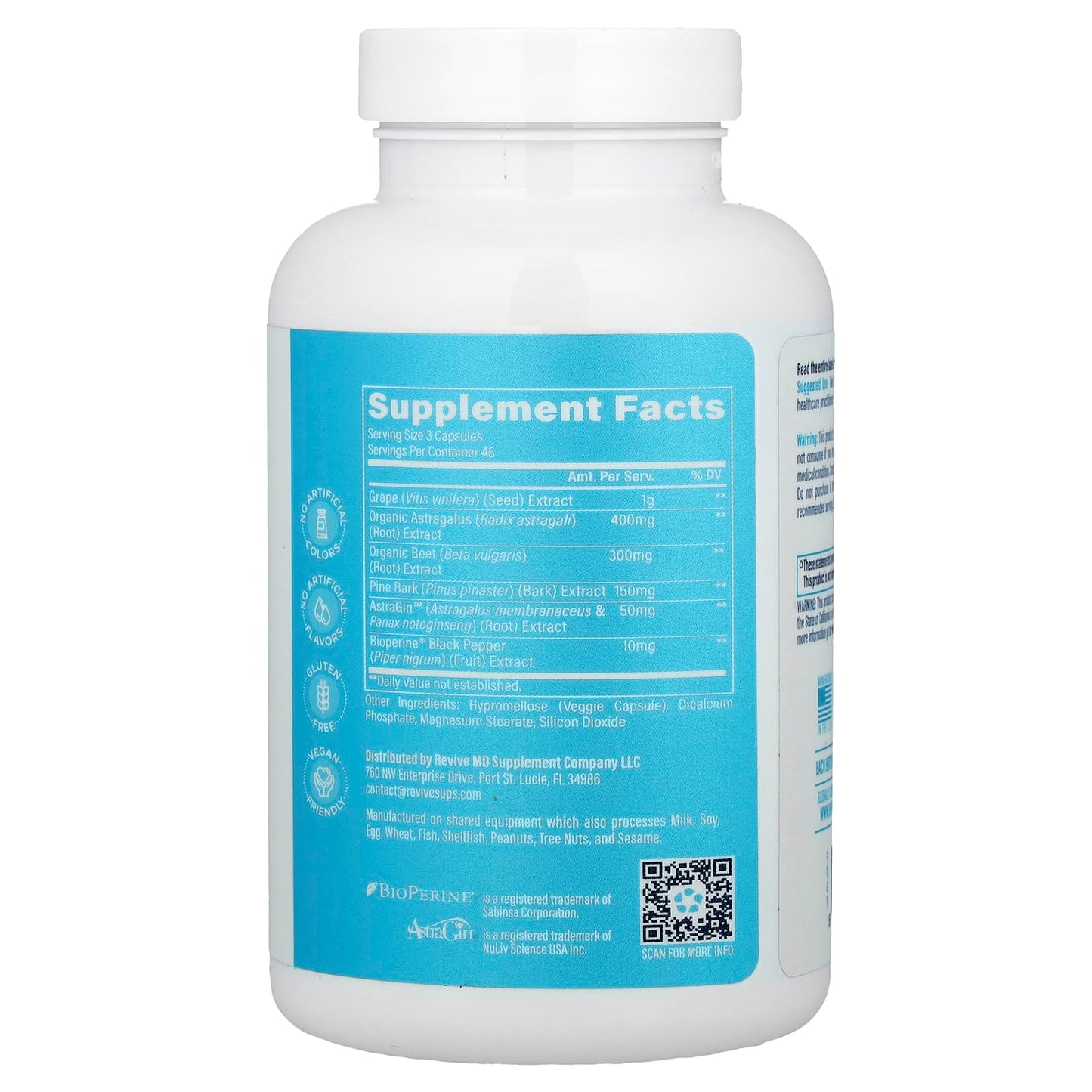 Revive, Kidney, 135 Vegetarian Capsules - Image 2