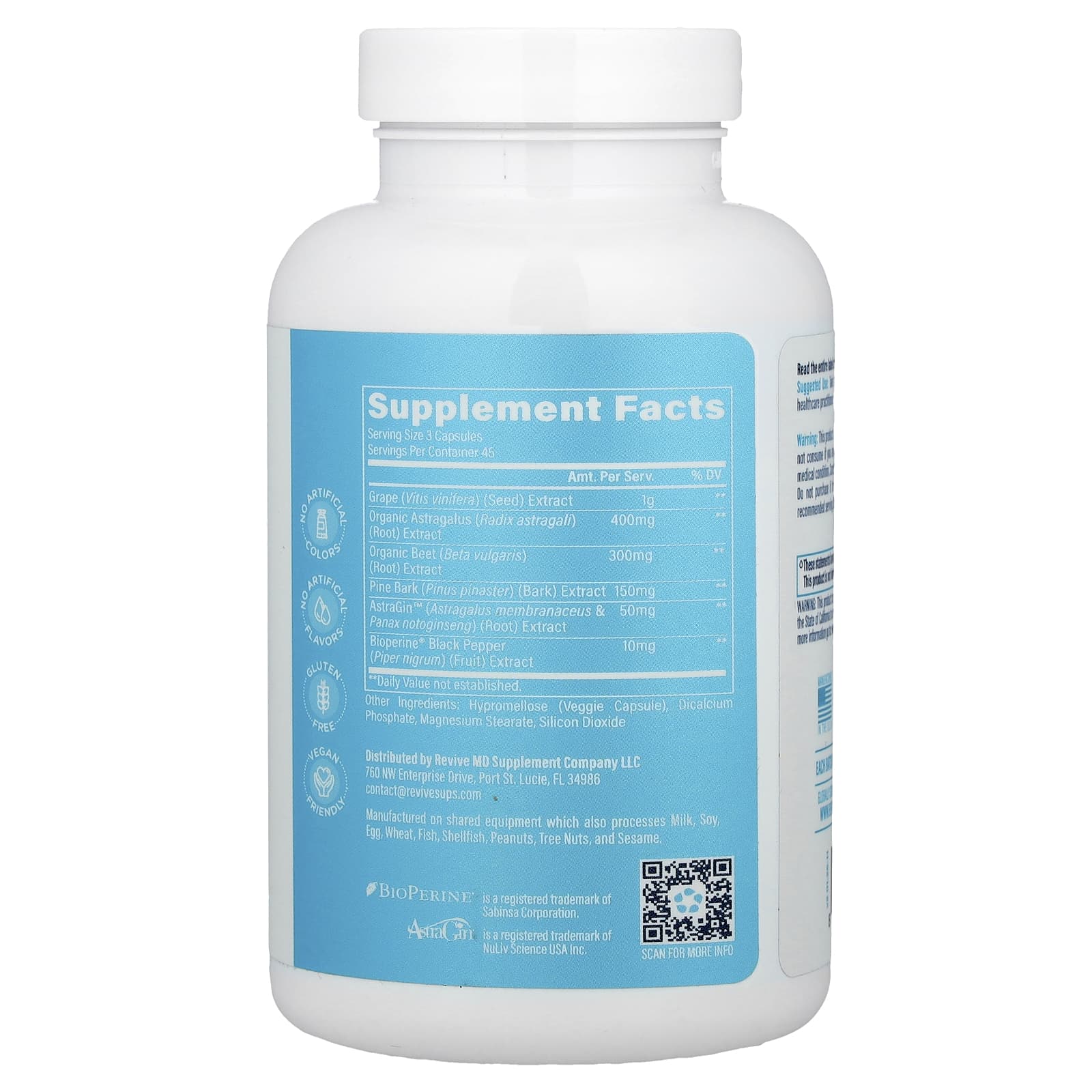 Revive, Kidney, 135 Vegetarian Capsules - Image 2