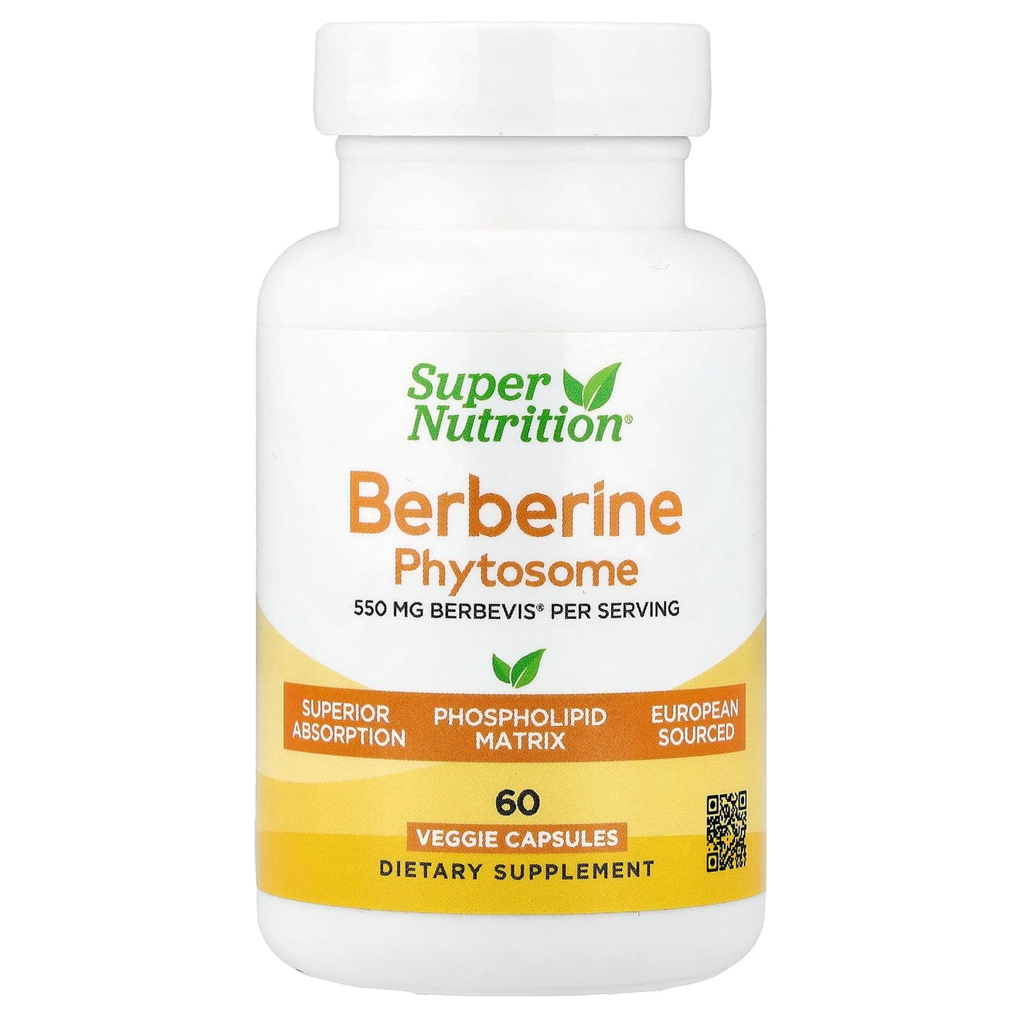 Berberine Phytosome Supplement 550 mg for Healthy Metabolism - Image 1