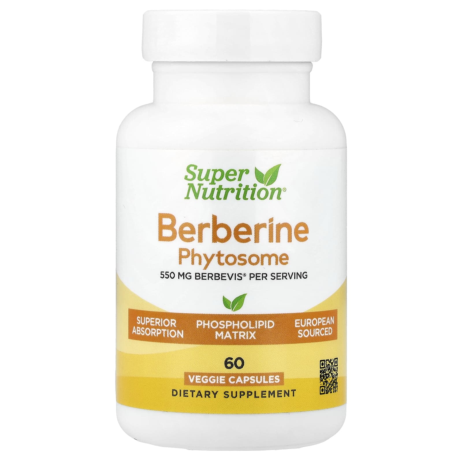 Berberine Phytosome Supplement 550 mg for Healthy Metabolism - Image 1