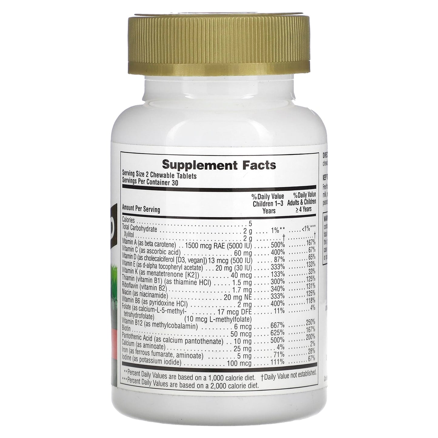 NaturesPlus, Animal Parade Gold, Children's Chewable Multivitamin Supplement, Cherry, 60 Animal-Shaped Tablets - Image 2