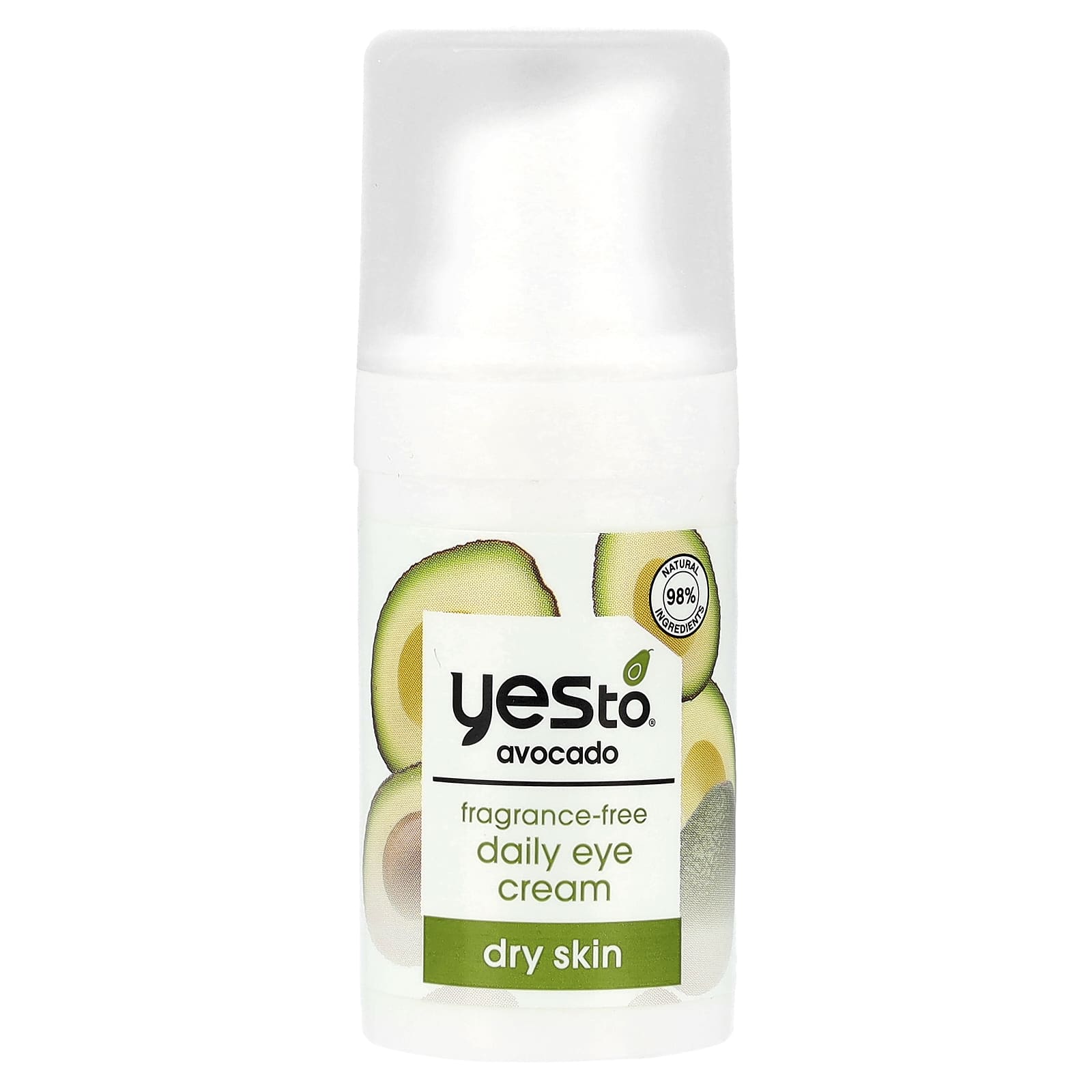 Yes To, Fragrance-Free Daily Eye Cream, Dry Skin, Avocado, 0.5 fl oz (15 ml) - Image 1