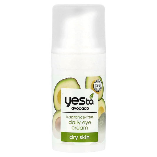 Yes To, Fragrance-Free Daily Eye Cream, Dry Skin, Avocado, 0.5 fl oz (15 ml) - Image 1