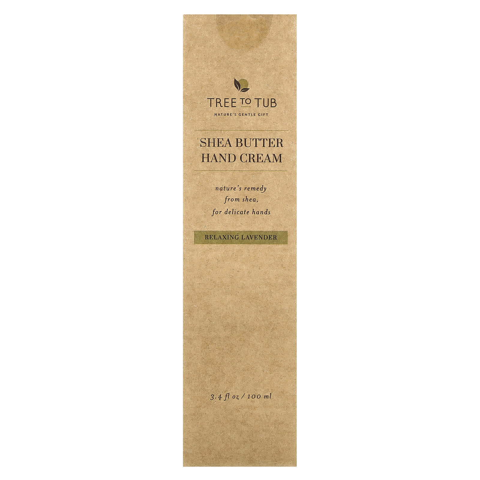 Tree To Tub, Shea Butter Hand Cream, Relaxing Lavender, 3.4 fl oz (100 ml) - Image 2