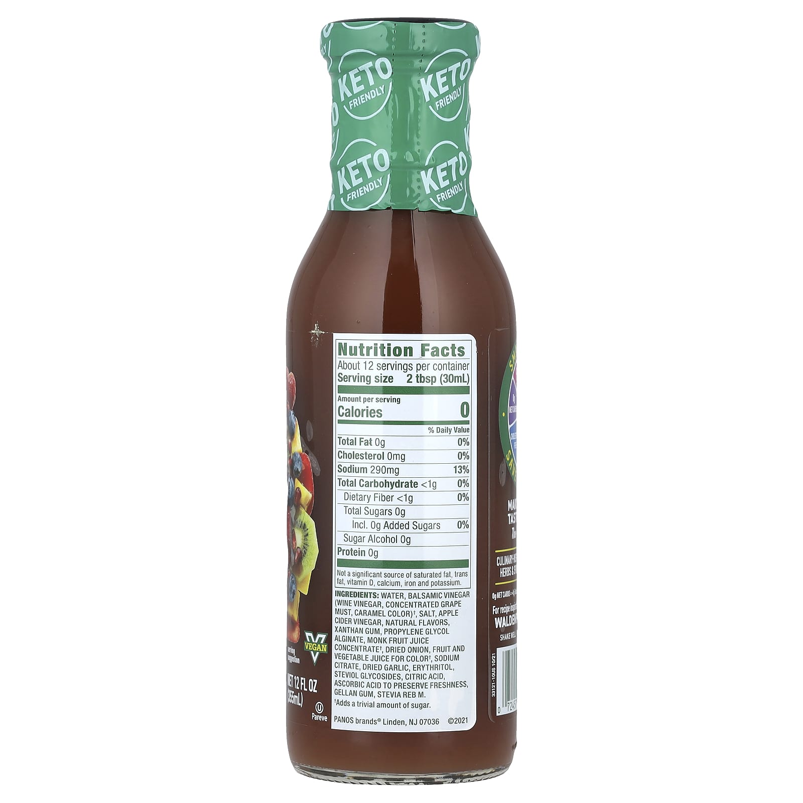 Walden Farms, Balsamic Vinaigrette, Super Fruits , 12 fl oz (355 ml) - Image 2