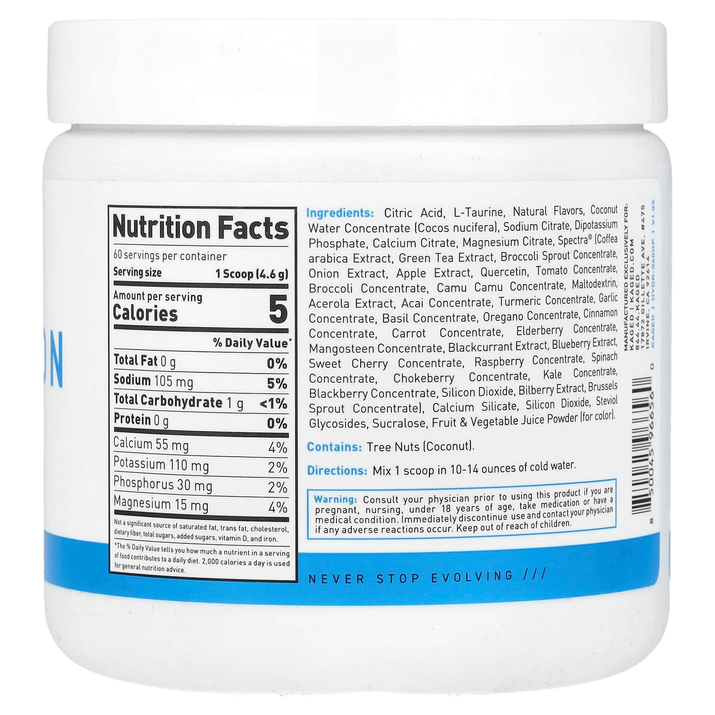Kaged Hydration Hibiscus Pear Electrolyte Drink Mix - Replenish, Restore, Thrive! - Image 2