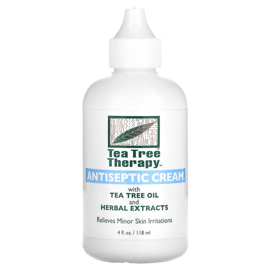 Tea Tree Therapy, Antiseptic Cream, With Tea Tree Oil and Herbal Extracts, 4 fl oz (118 ml) - Image 1