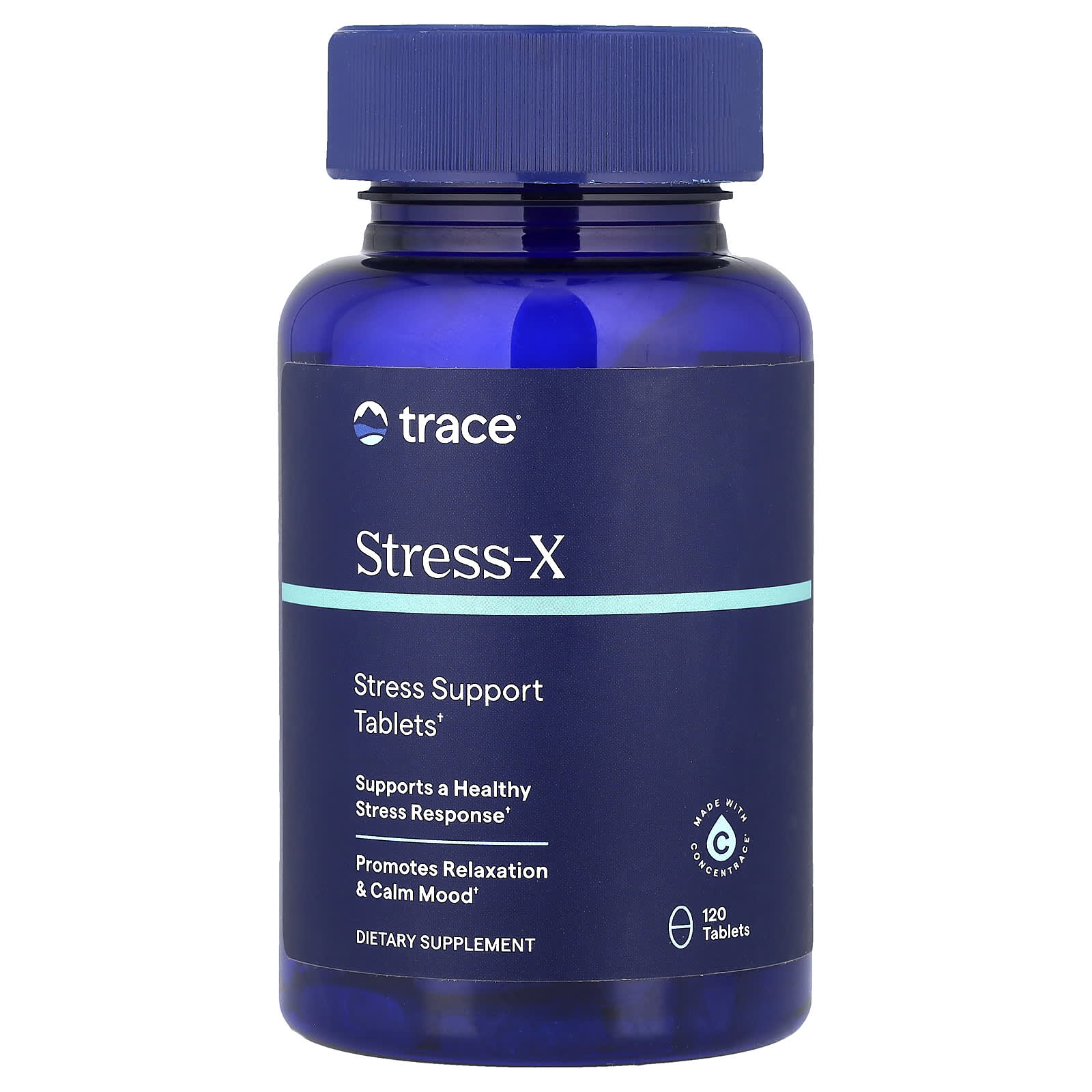 Trace, Stress-X, 120 Tablets - Image 1