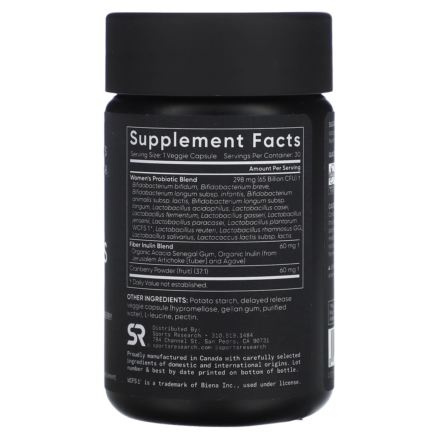 Sports Research, Women's Probiotics, Cranberry, 65 Billion CFU, 30 Delayed Release Capsules - Image 2